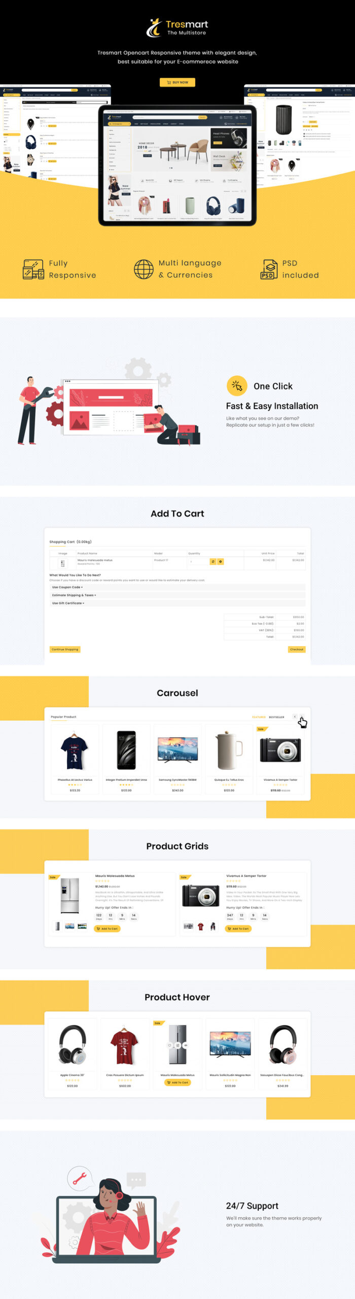 Tresmart - Shopping Mall OpenCart Template - Features Image 1