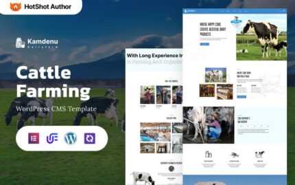 Kamdenu - Cattle Farming And Milk WordPress Elementor Theme