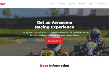 Karting Camp HTML Template