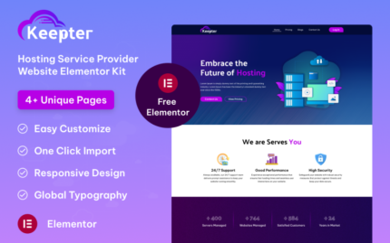 Keepter Hosting Service Provider WordPress Website