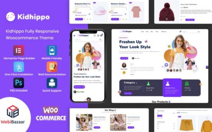 Kidhippo -  Kids Toy & Cloth Multipurpose Woocommerce Theme