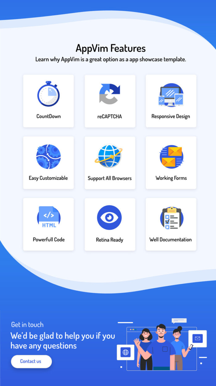 AppVim - App Landing Page Template - Features Image 4