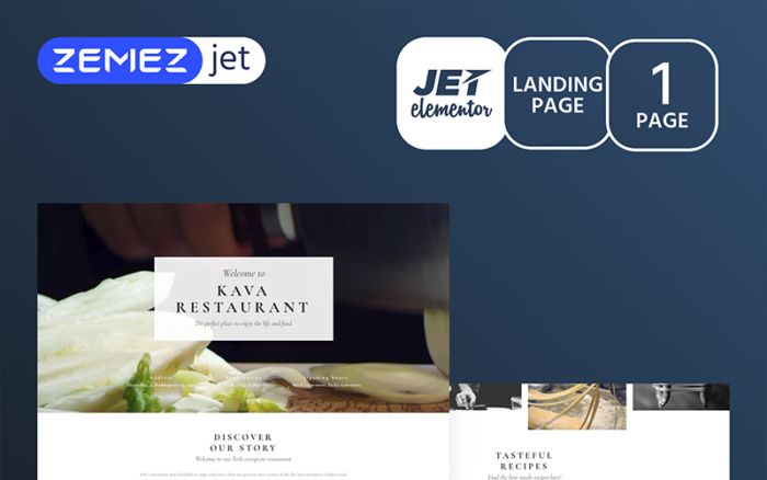 La Resto - Restaurant Jet Elementor Template