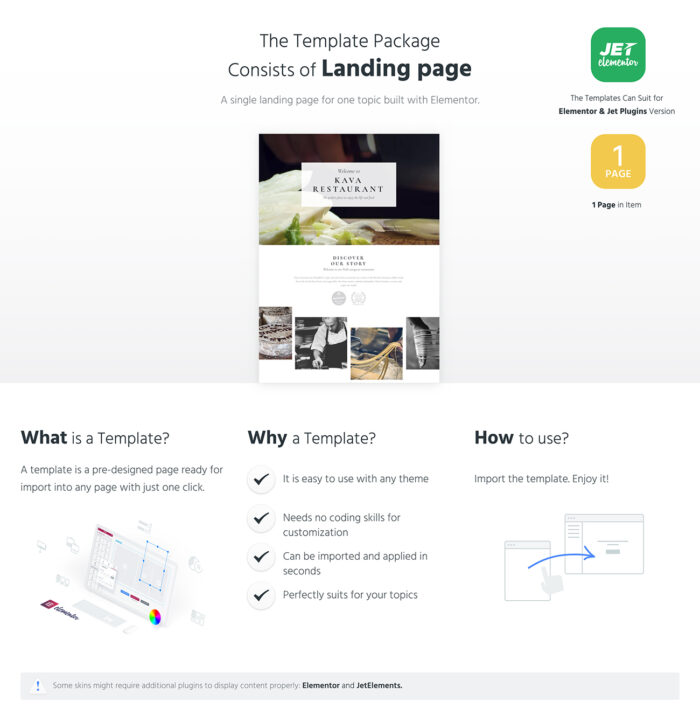 La Resto - Restaurant Jet Elementor Template - Features Image 1