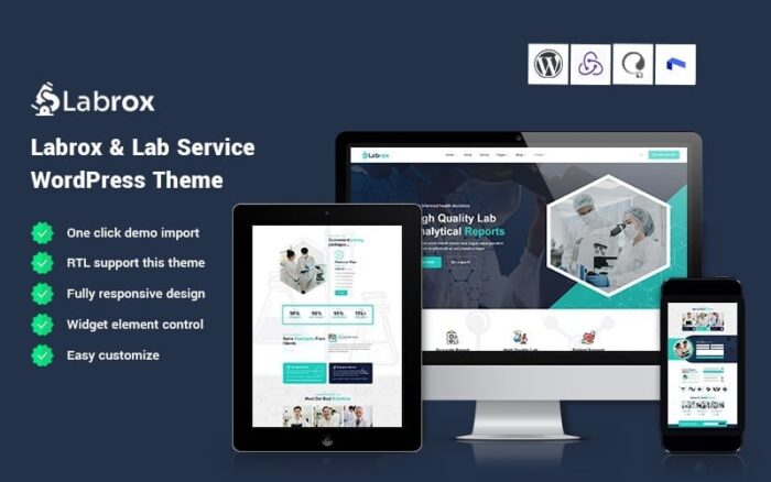 Labrox - Lab Service WordPress Theme