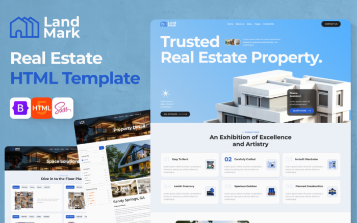 Land Mark - Real Estate Property HTML Template