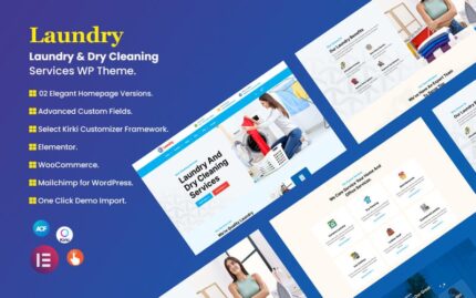 Laundry & Dry Cleaning Services WordPress Theme