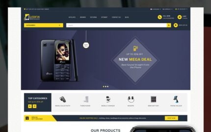 Ledfix Mobile Store OpenCart Template