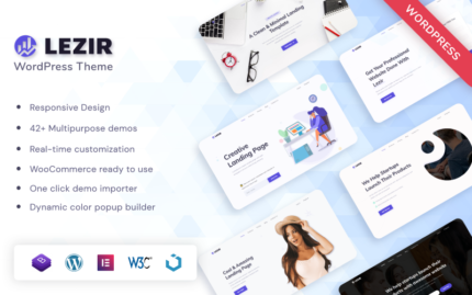 Lezir - WordPress Landing Page Theme