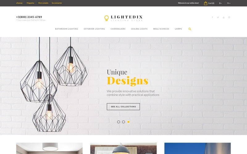 Lightedix - Lighting Store PrestaShop Theme