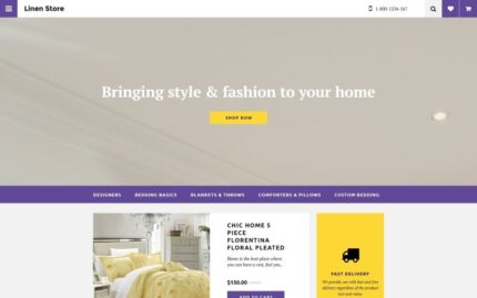 Linen Store OpenCart Template