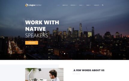 Lingvo Center - Translation Bureau Classic Multipage HTML Website Template