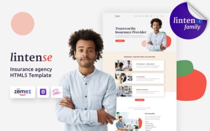 Lintense Insurance Agency - Creative HTML Landing Page Template