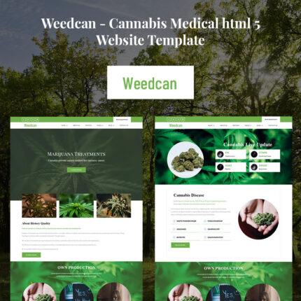 Weedcan - Cannabis Medical html 5 Website Template - Features Image 1