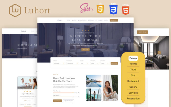 Luhort - Luxury Hotel HTML5 Template