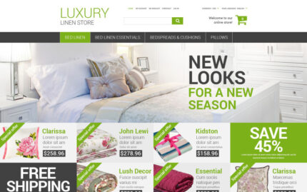 Luxury Linen Store Magento Theme