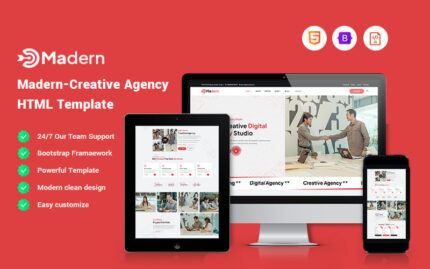 Madern - Creative Agency Website Template