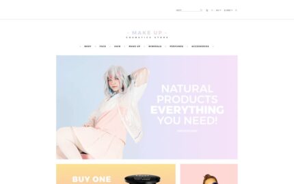 Make Up - Cosmetic store Multipage Clean OpenCart Template