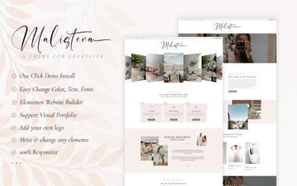 Malistena - Blog & Photographer  WP Theme Elementor