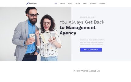 Management - Brilliant Management Company HTML Landing Page Template