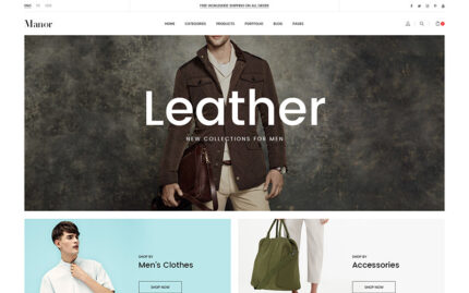 Manor Fashion Store Prestashop Theme 1.7.8.x