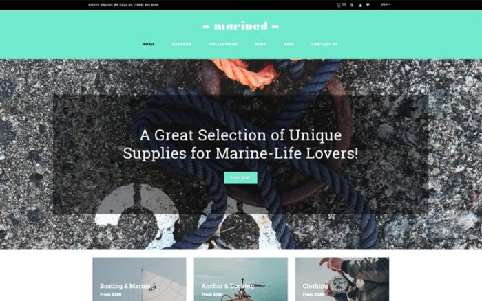 Marined - Boating Accessories Clean Shopify Theme