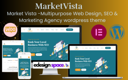 Market Vista -Multipurpose  Web Design, SEO & Marketing Agency  wordpress theme