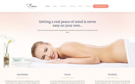 Massage Salon Responsive Website Template