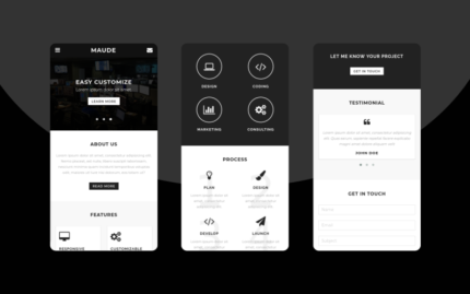 Maude - Mobile Website Template