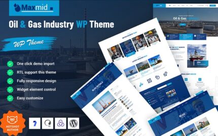 Maxmid - Oil & Gas Industry  WordPress Theme