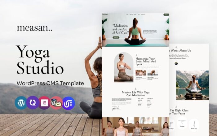 Measan - Yoga Studio And Class Multipurpose WordPress Elementor Theme