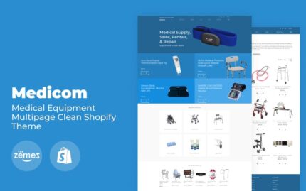 Medicom - Medical Equipment Multipage Clean Shopify Theme