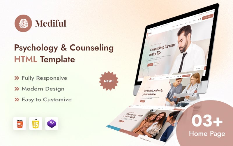 Mediful – Psychology & Hypnosis Counseling HTML5 Template