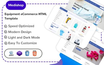 Medishop - Equipment eCommerce HTML Template