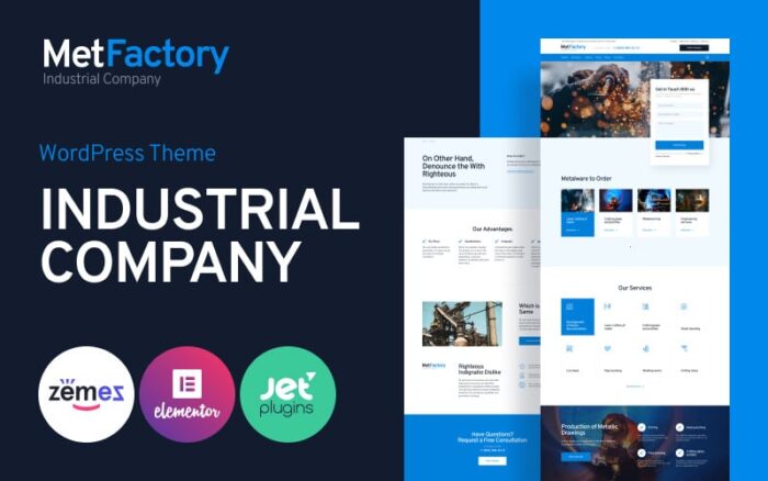 MetFactory - Industry Company WordPress Theme