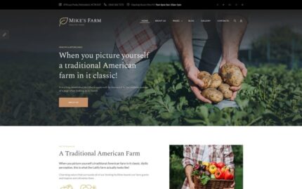 Mike's Farm - Food Responsive Simple Joomla Template