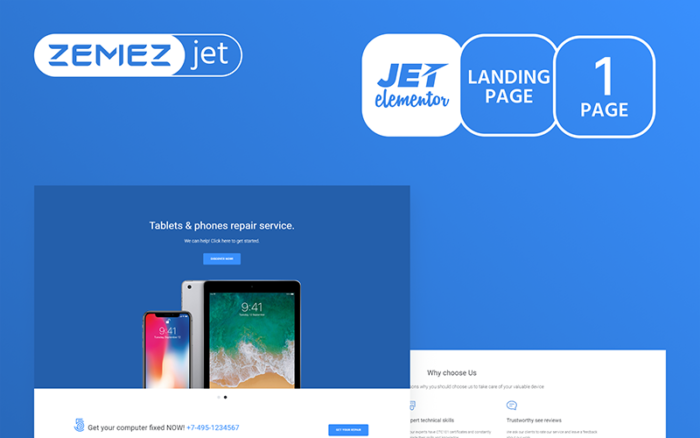 Modazza - Modern Application Jet Elementor Template