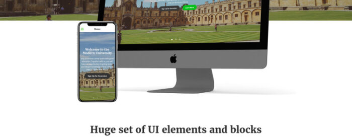 Modern University - University Or High-School Multipage Responsive  HTML Website Template - Features Image 2