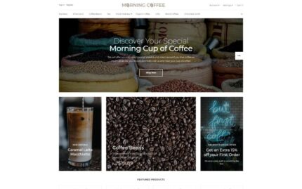 Morning Coffee - Powerful Online Coffee Shop OpenCart Template