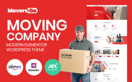 MoversGo - Moving Company Modern WordPress Elementor Theme