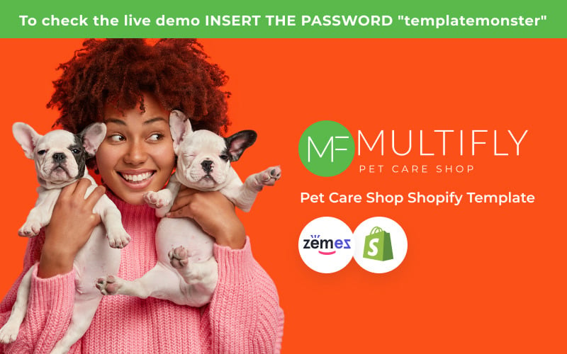 Multifly Responsive Pets Shop Shopify Theme