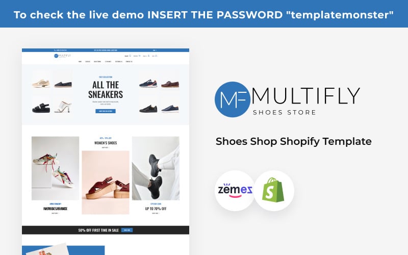 Multifly Theme Brand Shoes Shopify Template