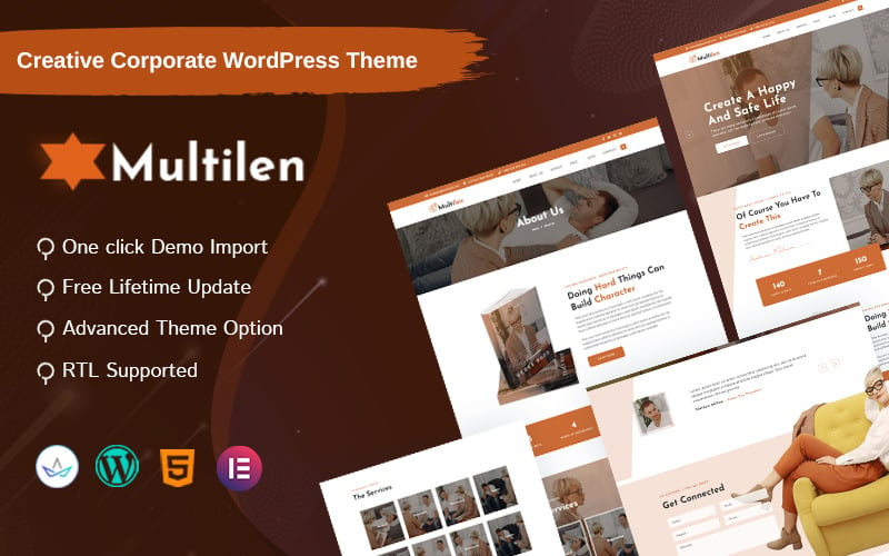 Multilen - Psychology  Counseling Business Company WordPress Theme