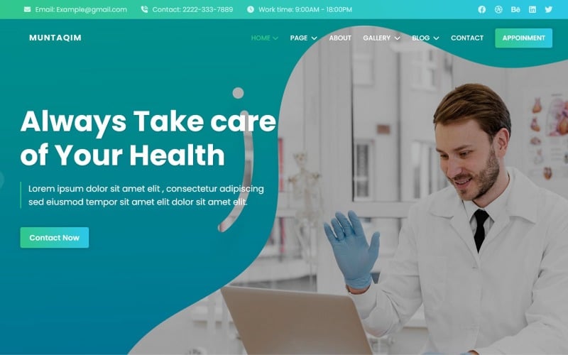 Muntaqim -  Medical & Healthcare Service HTML5 Website Template