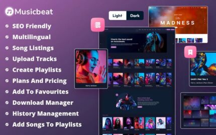 MusicBeat - Web Music Streaming WordPress Theme