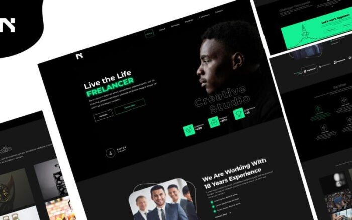 N Creative Studio - Modern Landing Page Website Template