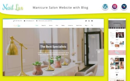 Nail Lux  -  Manicure Salon Website and Blog WordPress Theme