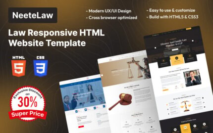 Neete - Law Responsive HTML Website Template