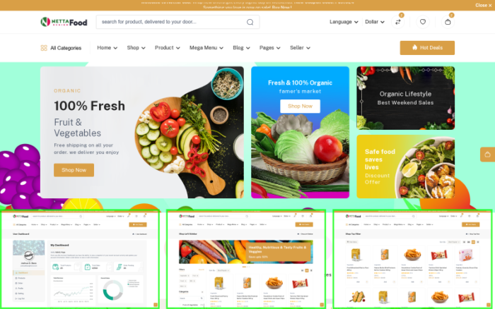 NettaFood - Multipurpose eCommerce - Multipurpose Bootstrap 5 Template - HTML5