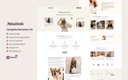 Newlook - Fashion and Clothing Elementor Template Kit